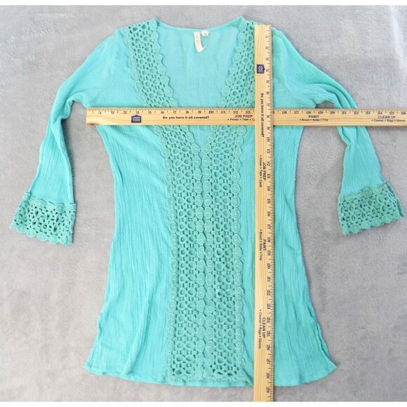 Mango Reef Swim Cover Med Crinkle Embroidery Coastal Cottage (BUNDLE PRICE $5) - Picture 4 of 5